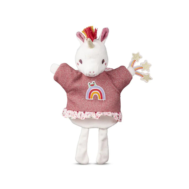 Marioneta de mano Lena el unicornio Lilliputiens