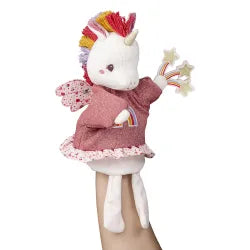 Marioneta de mano Lena el unicornio Lilliputiens