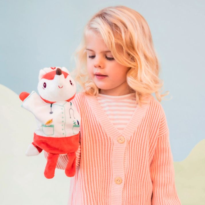 Marioneta de peluche doctora Alice Lilliputiens