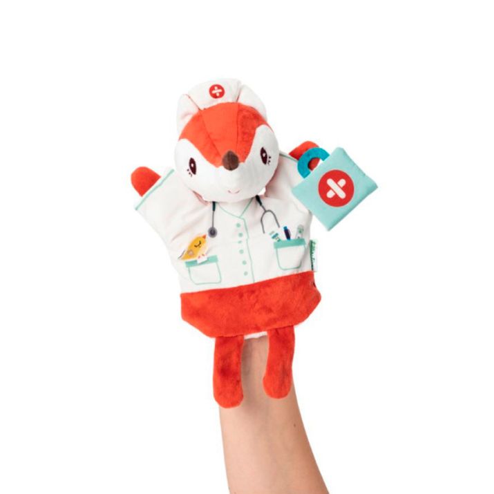 Marioneta de peluche doctora Alice Lilliputiens
