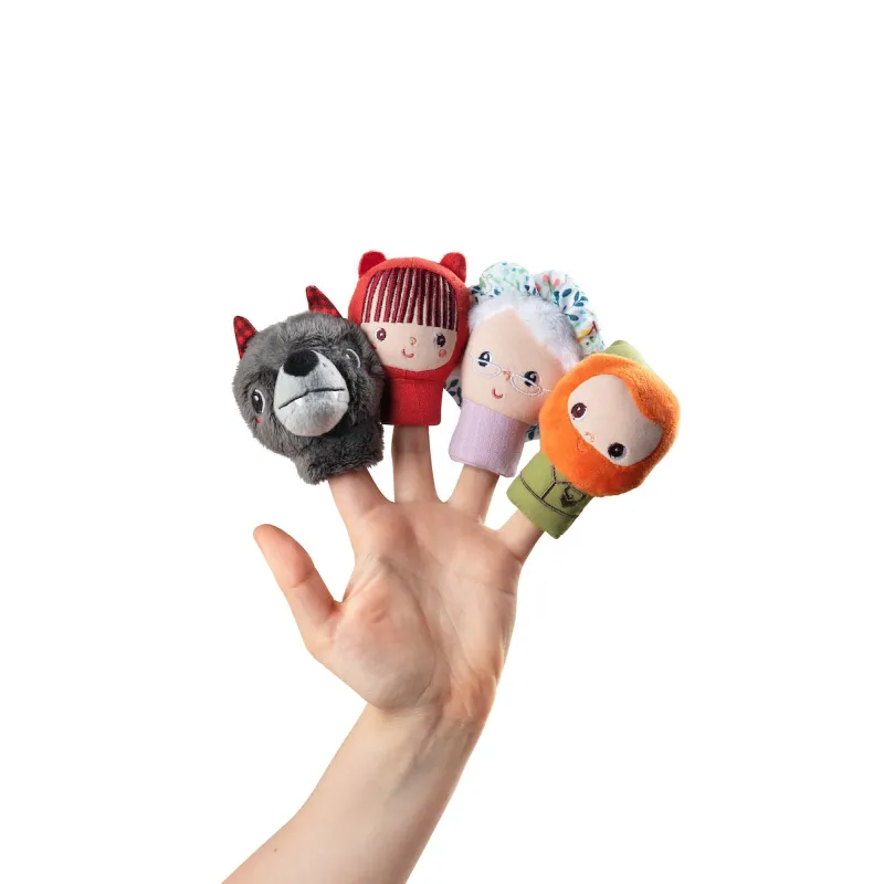 Marionetas de dedos Caperucita Roja (x4) Lilliputiens
