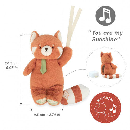 Panda rojo de peluche musical Kaloo