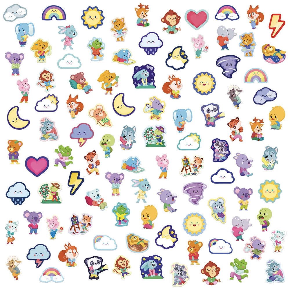 Pegatinas de emociones x100 JANOD