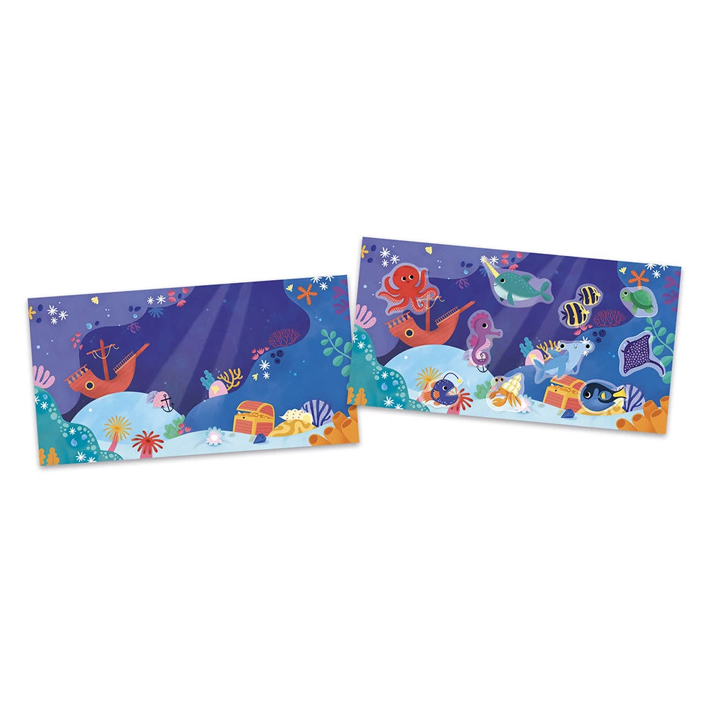 Set Creativo de Pegatinas Gruesas Reposicionables - El Mar - 18 meses JANOD