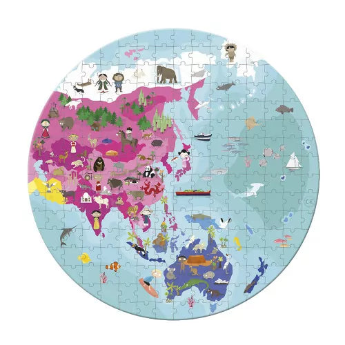 PUZZLE ILUSTRADO A DOS CARAS "PLANETA AZUL" 208 PZAS JANOD
