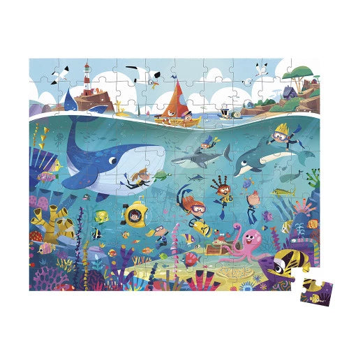Puzzle El fondo del mar, 100 piezas JANOD
