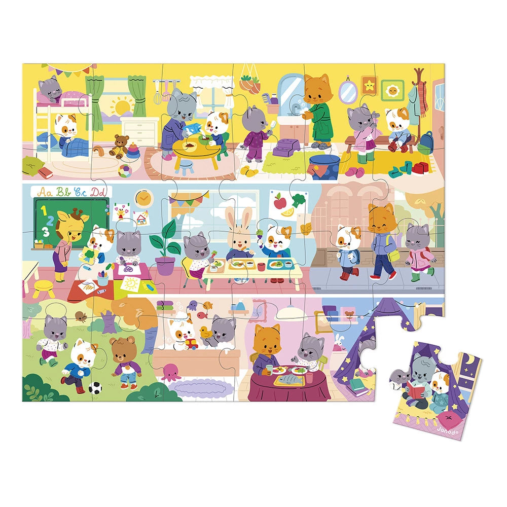 Puzzle de cartón Los Rituales 24 piezas janod