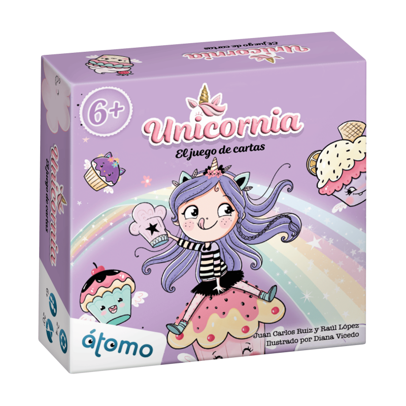 UNICORNIA. JUEGO DE CARTAS ATOMO