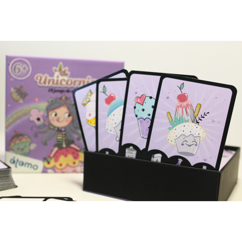 UNICORNIA. JUEGO DE CARTAS ATOMO