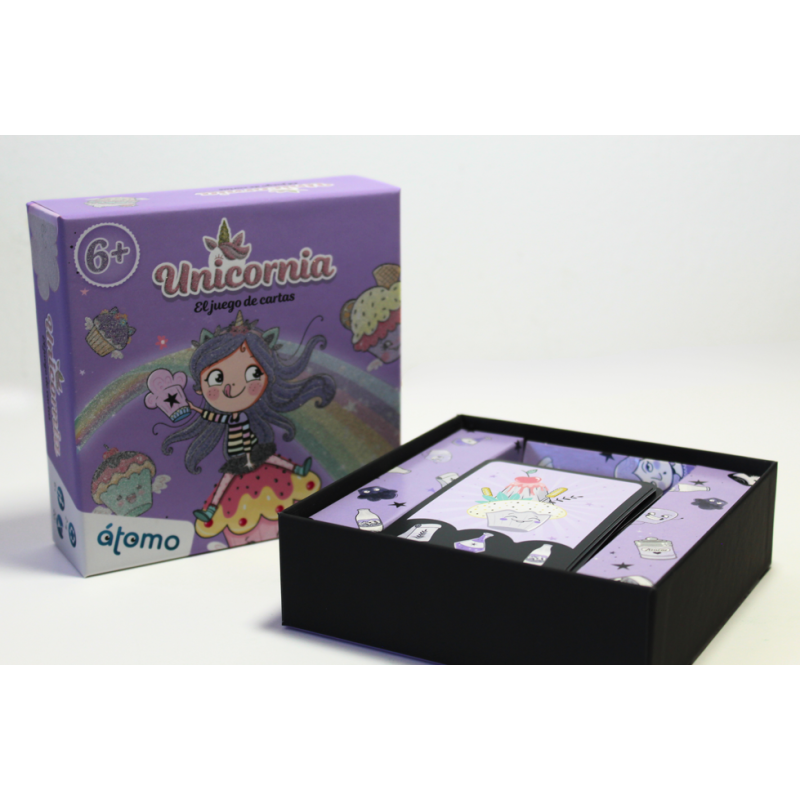 UNICORNIA. JUEGO DE CARTAS ATOMO